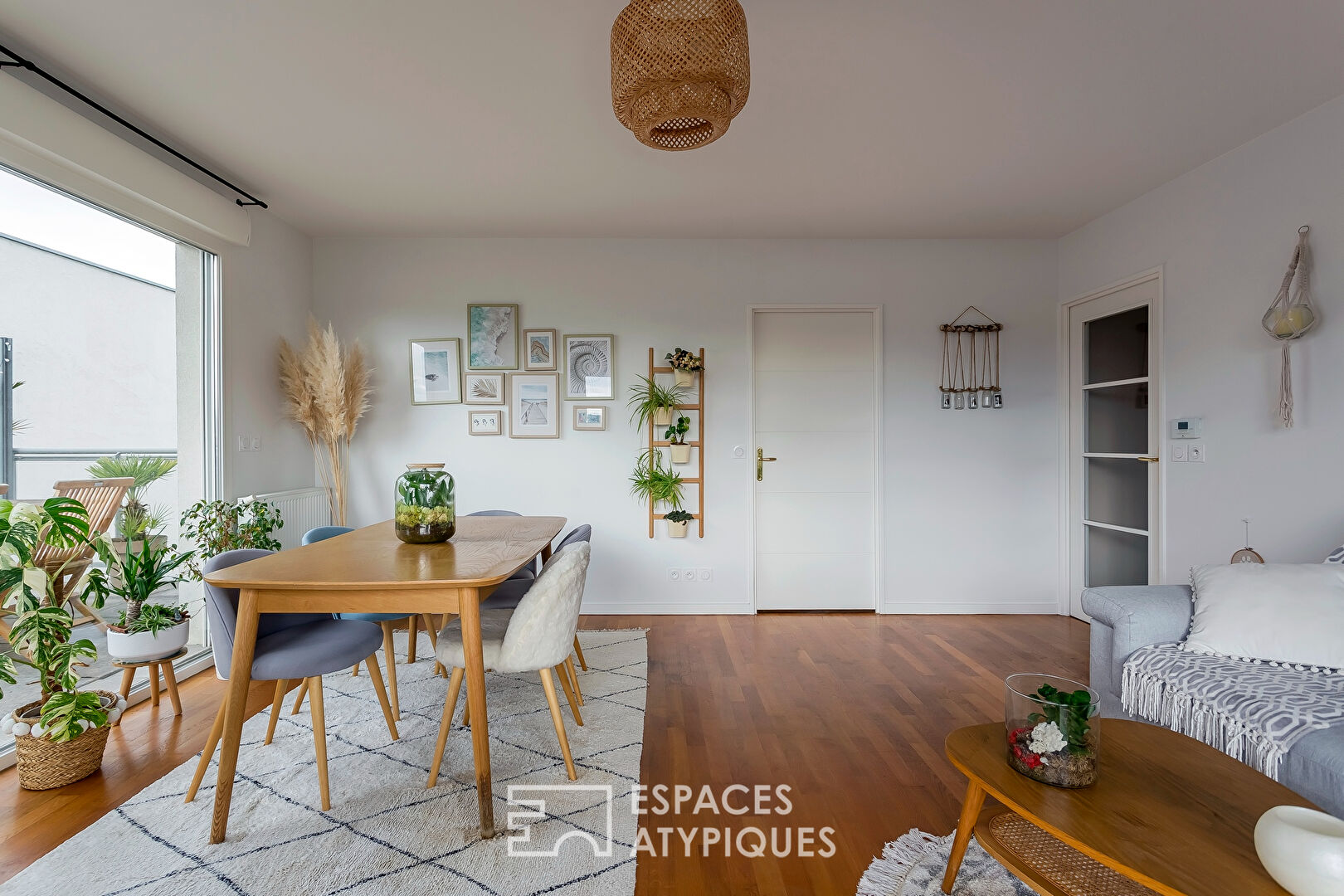 Appartement avec deux terrasses en dernier étage à Lyon 7ème