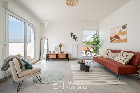 Toit terrasse à Corbas avec garage double