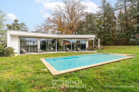 Architect house with swimming pool