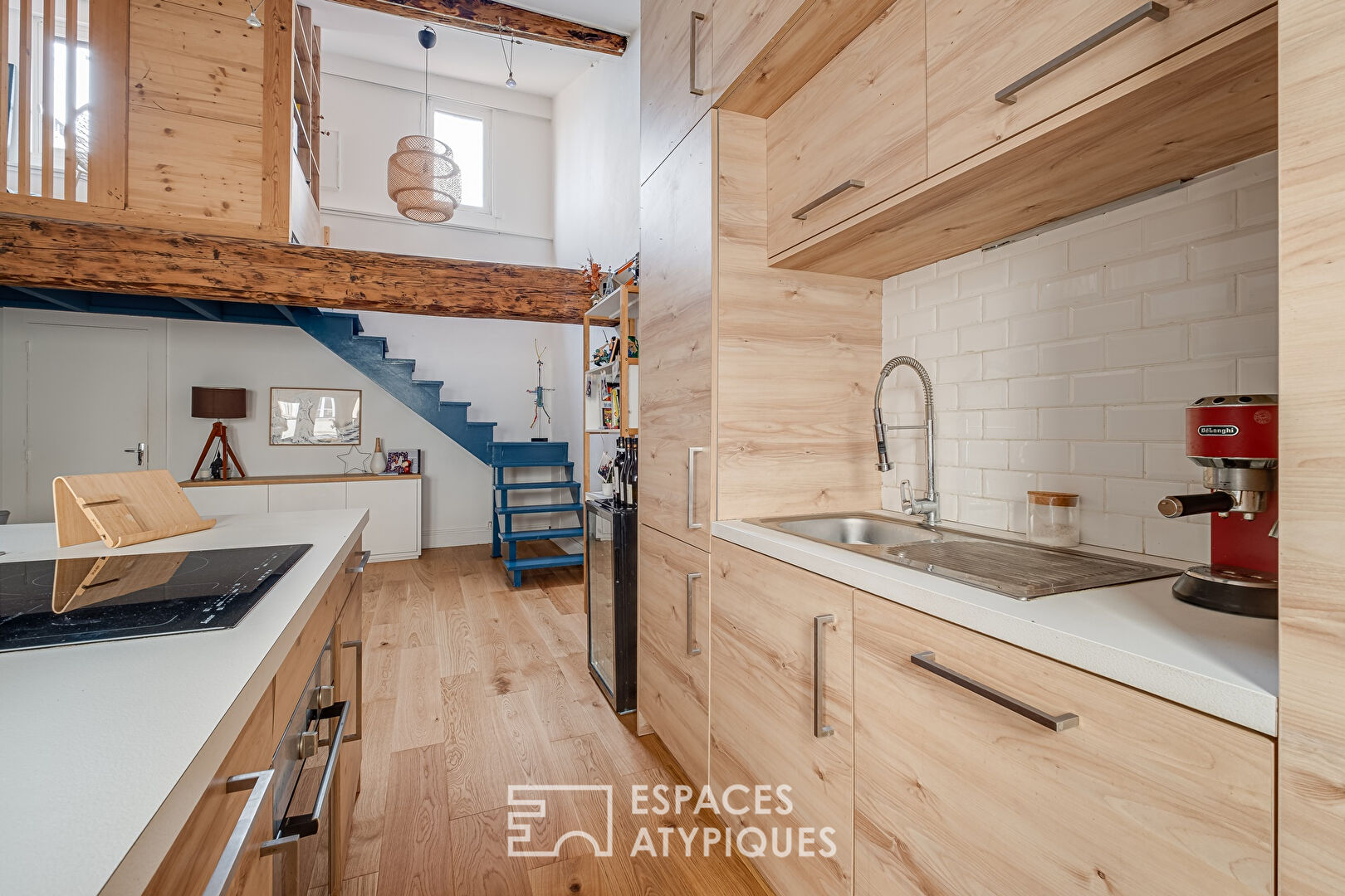 Duplex rénové en dernier étage