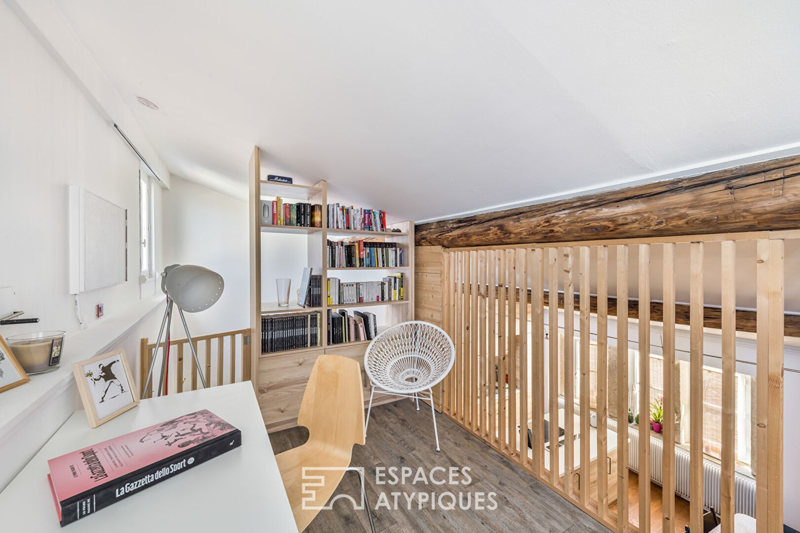 Duplex rénové en dernier étage