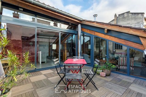 Loft en dernier étage avec terrasse et grand garage