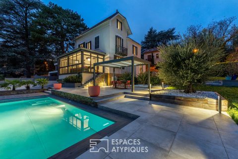 Maison de maitre avec vue et piscine