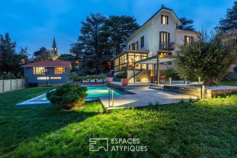 Maison de maitre avec vue et piscine