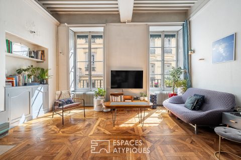 Very beautiful bourgeois apartment with character in the heart of the Ainay district