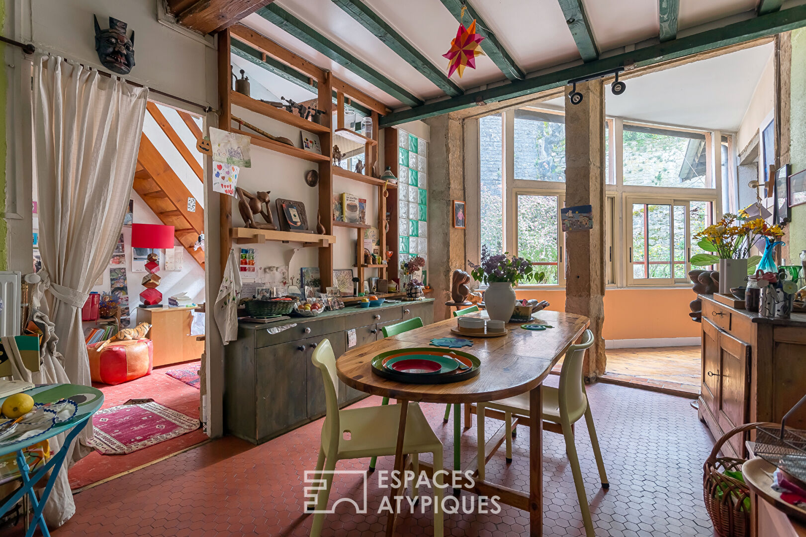 Maison atypique avec jardins dans le Vieux Lyon