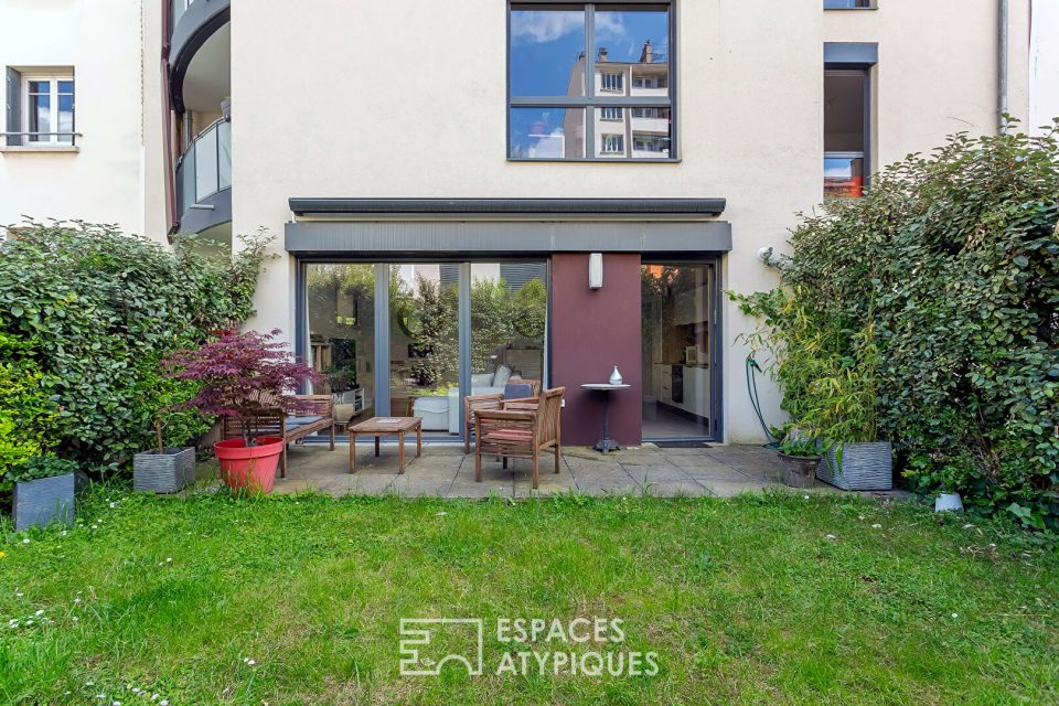 Appartement contemporain avec jardin