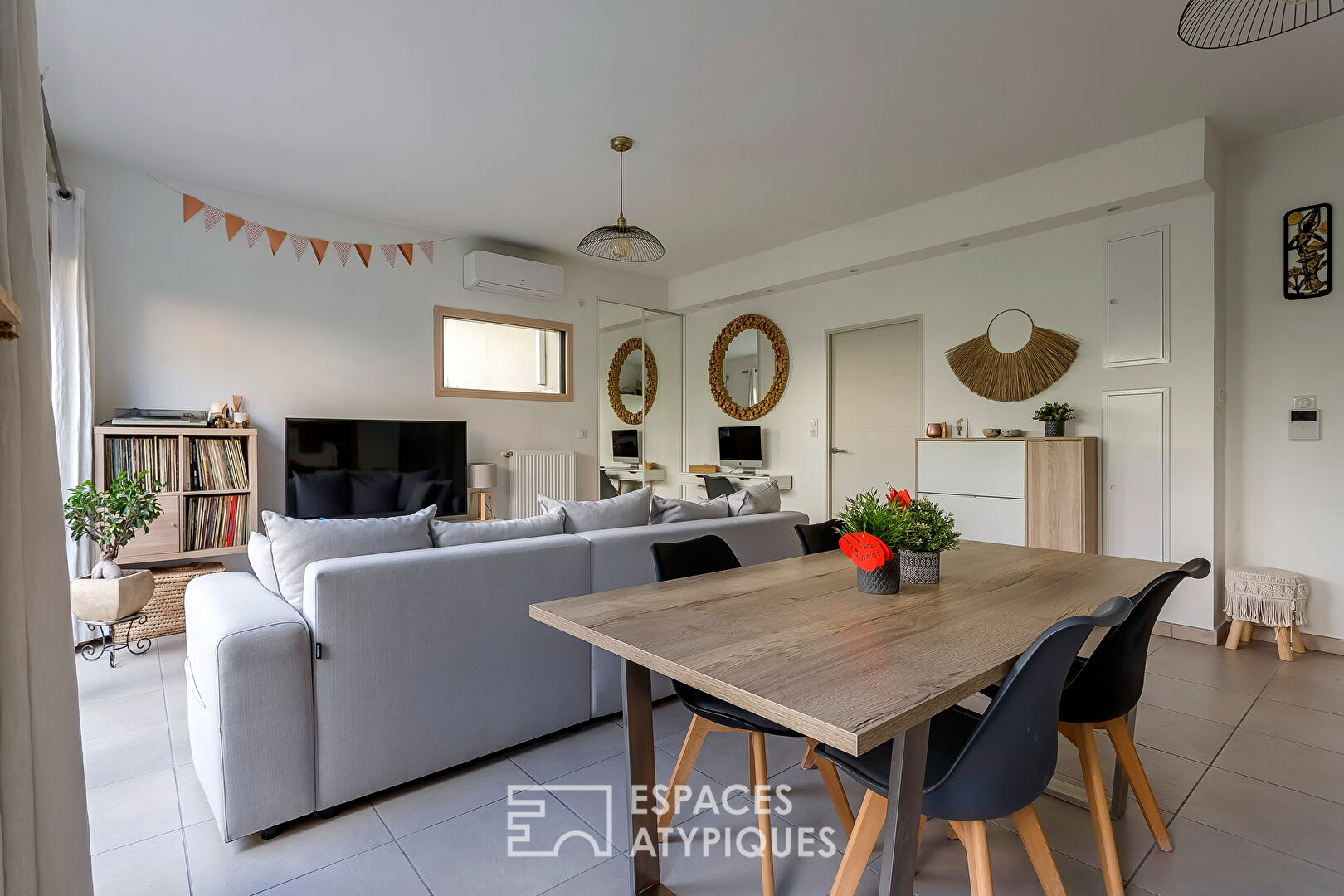Appartement contemporain avec jardin