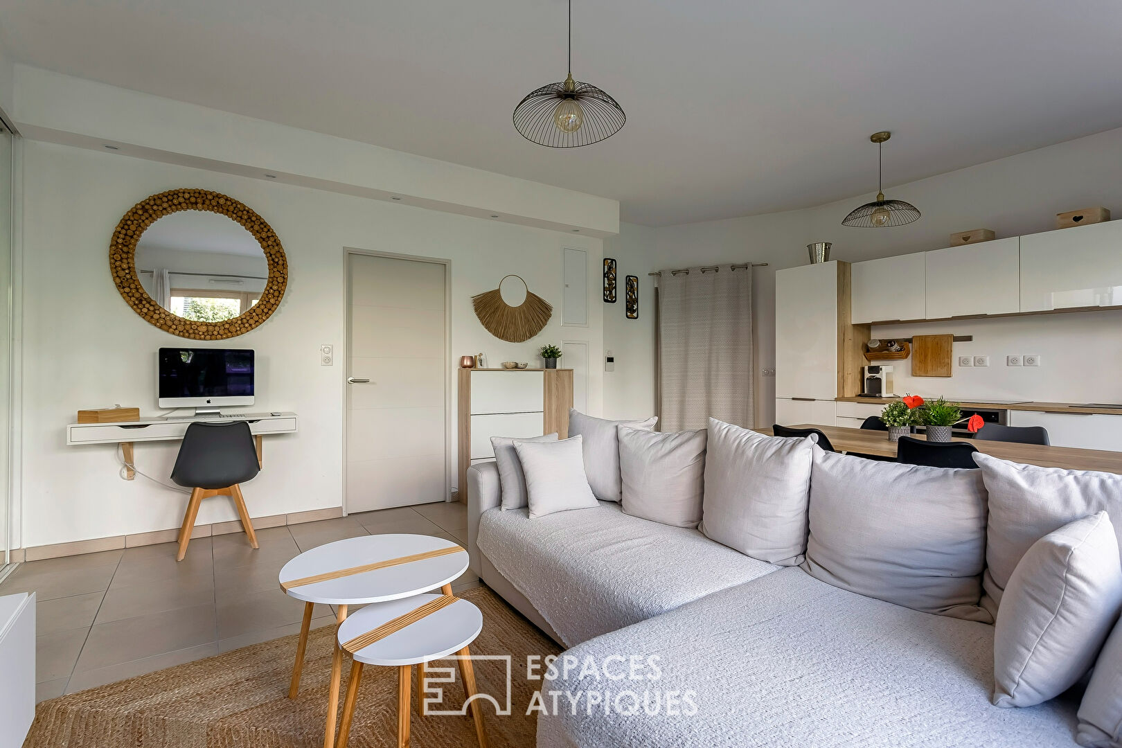 Appartement contemporain avec jardin