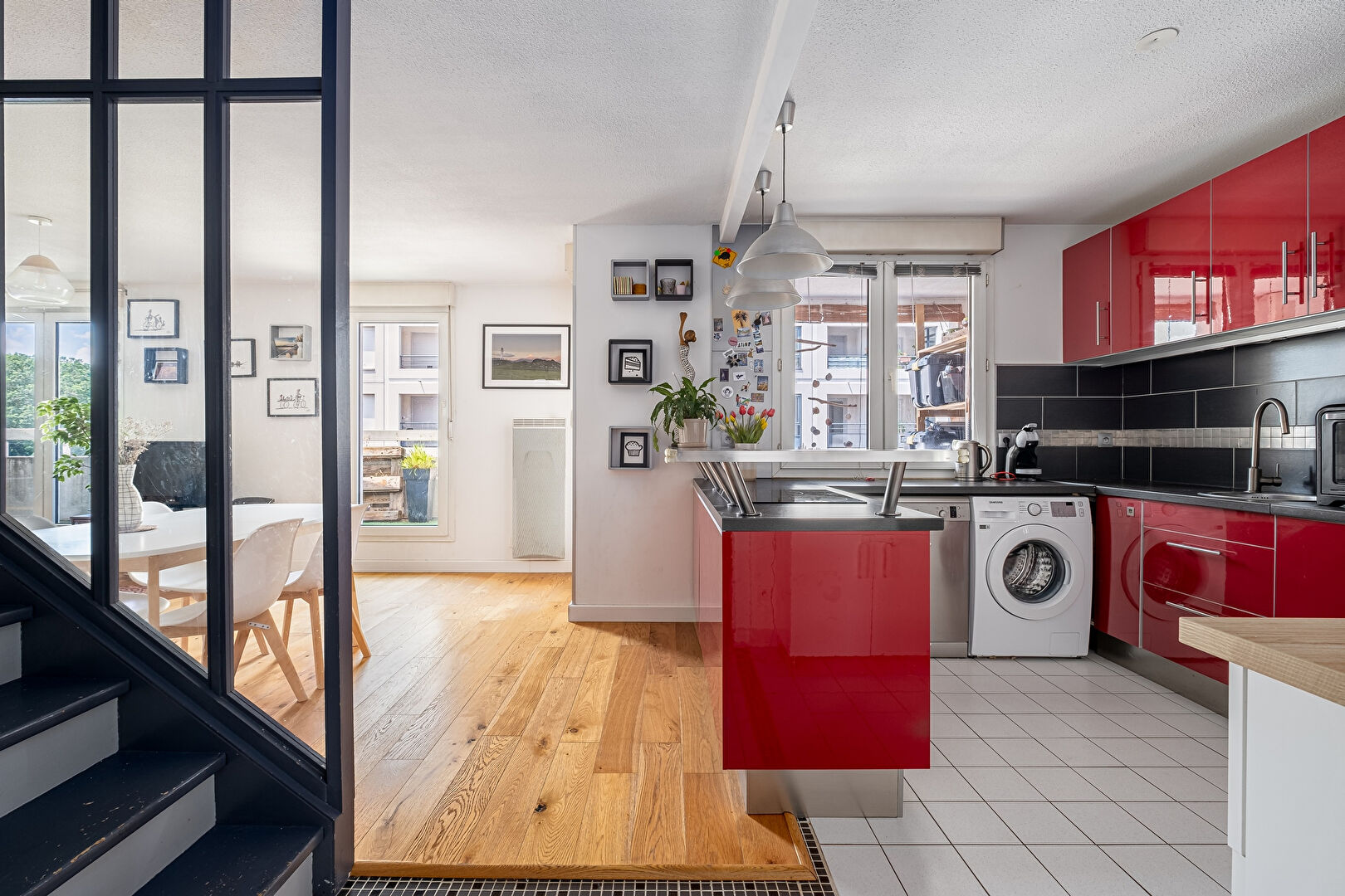 Duplex en ultime étage sur les berges du Rhône