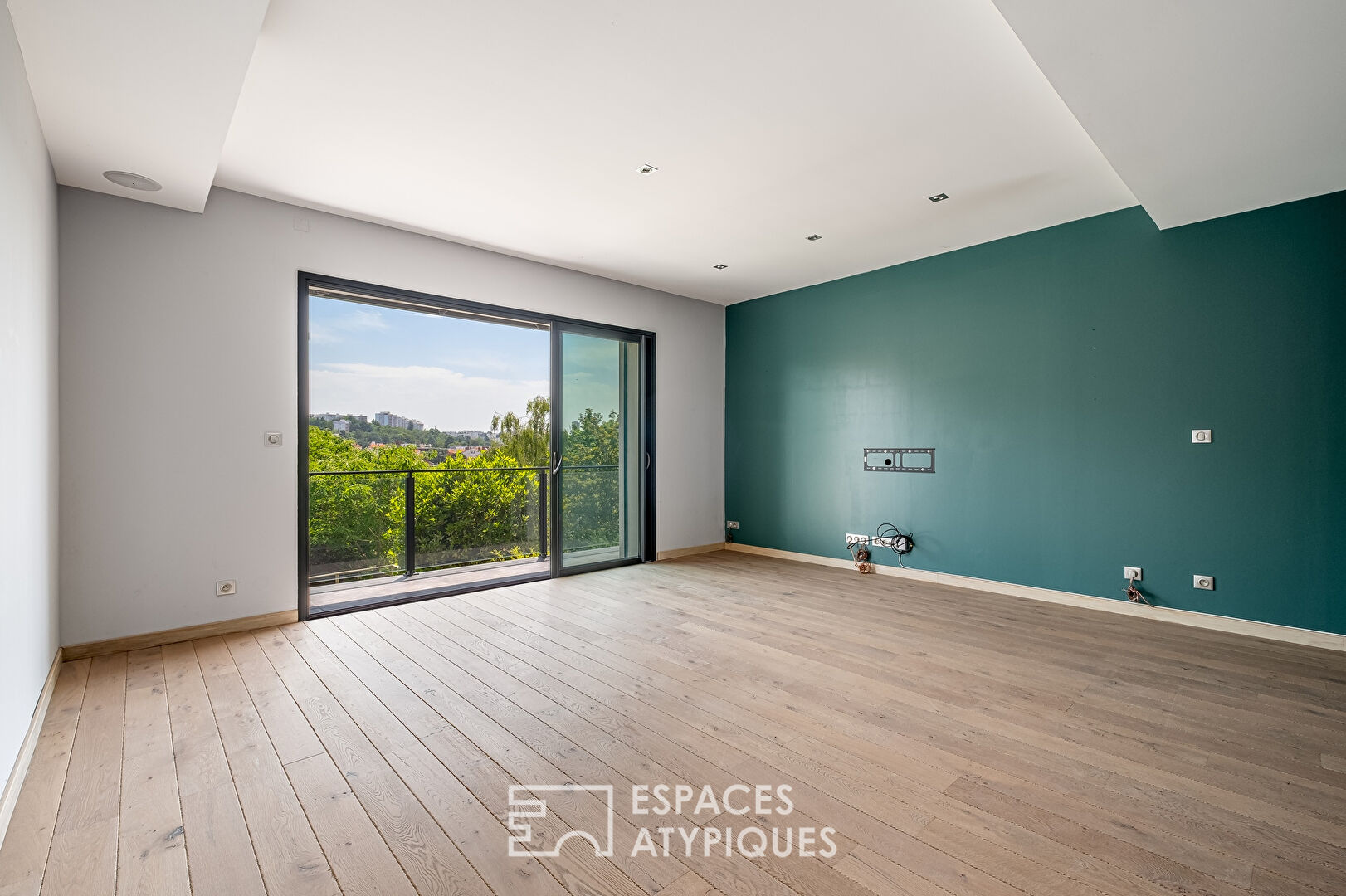 Old renovated house with view