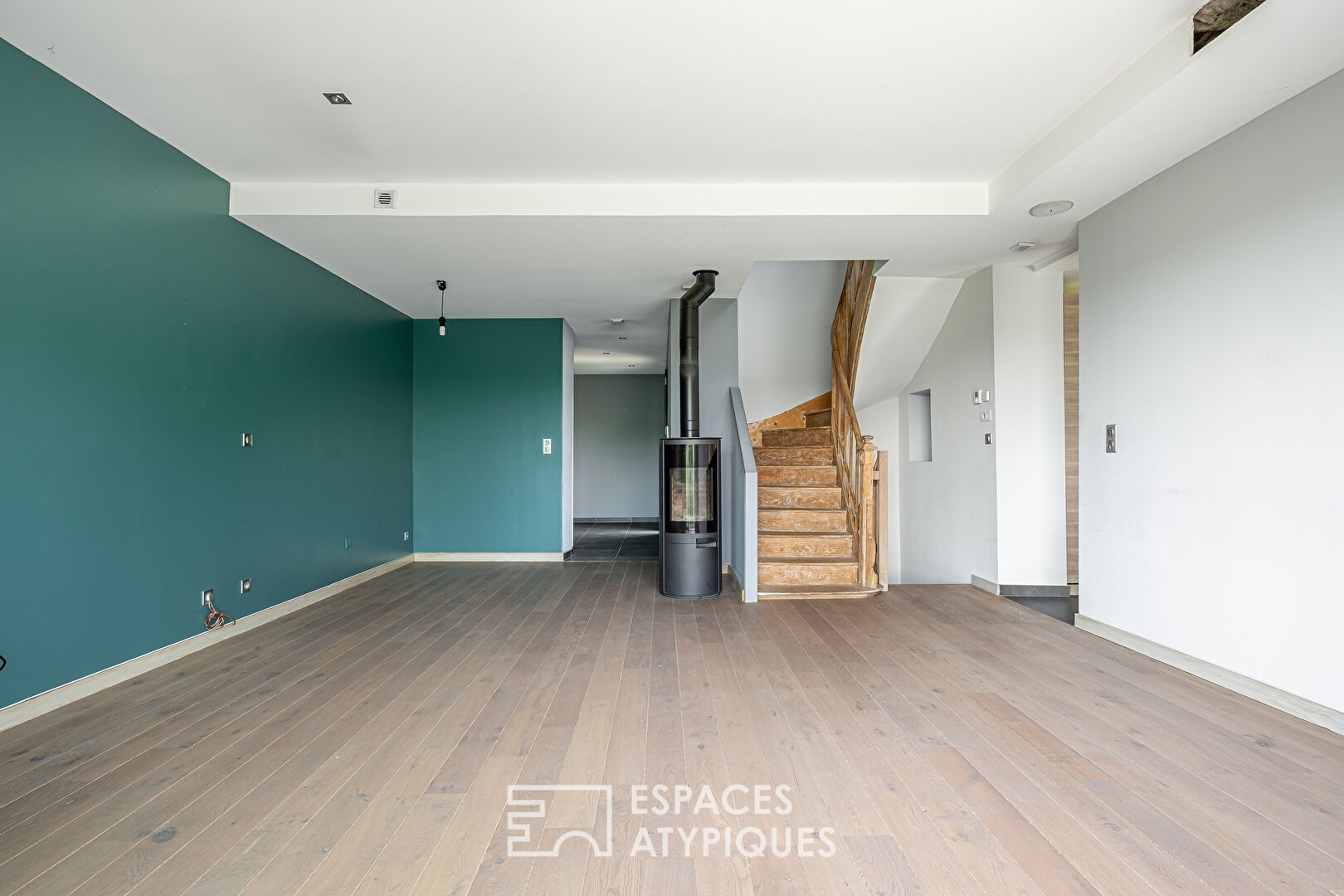 Old renovated house with view
