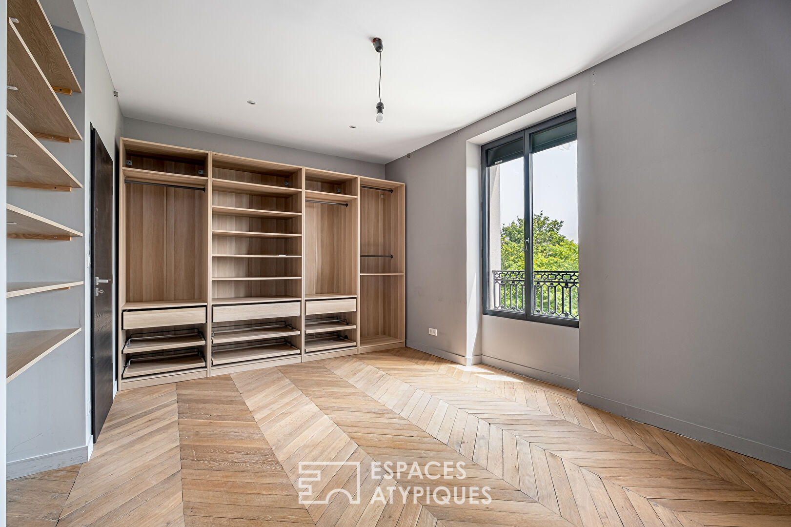 Old renovated house with view