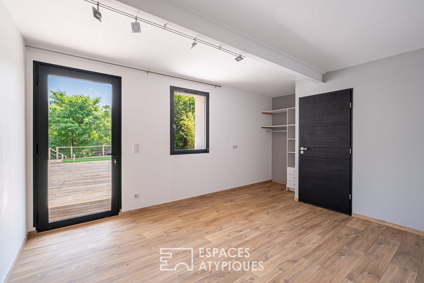 Old renovated house with view