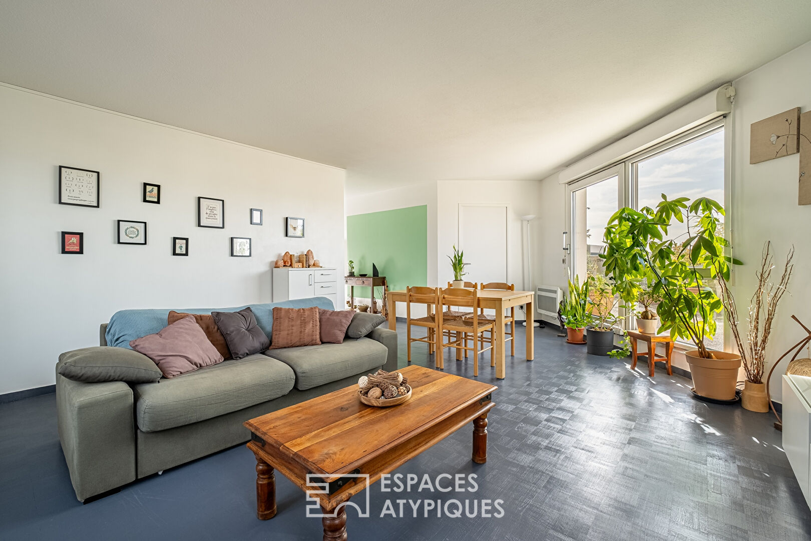 Appartement en Attique avec terrasse et vue imprenable à Lyon 8e