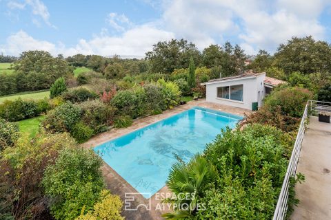 Maison d’architecte au coeur de la campagne à Dommartin
