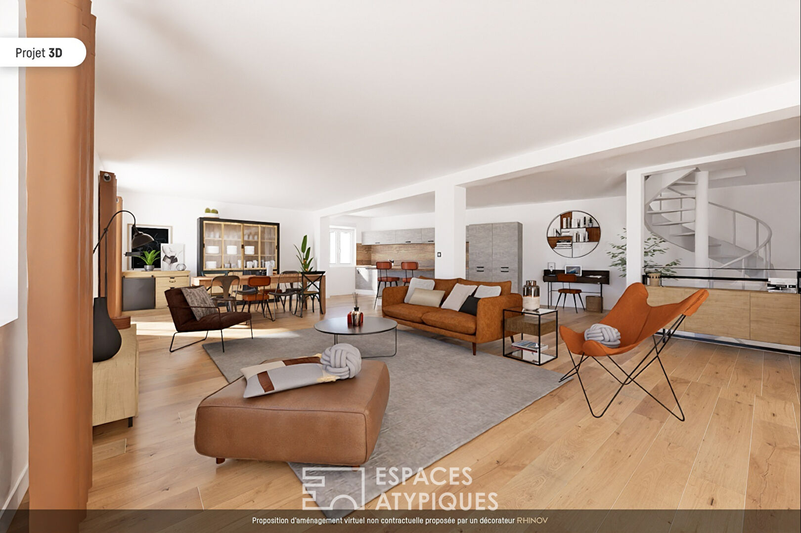 Loft with terrace and garage to renovate