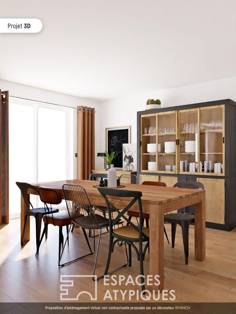 Loft with terrace and garage to renovate