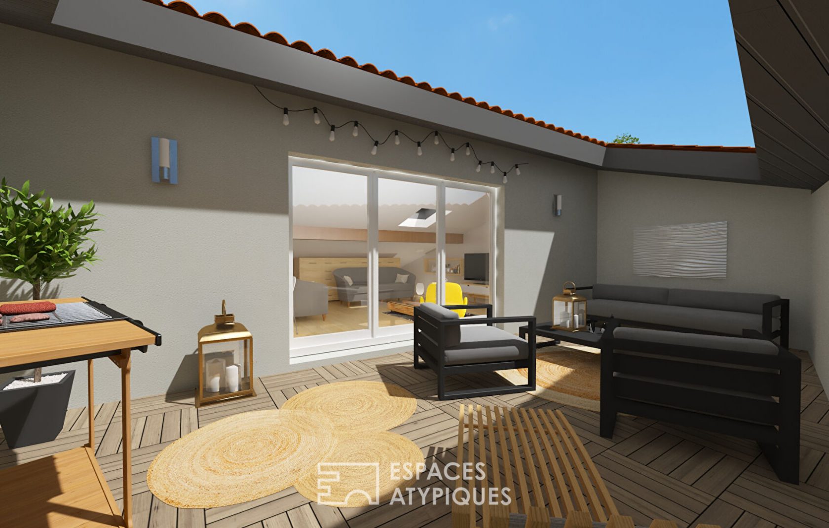 Loft with terrace and garage to renovate