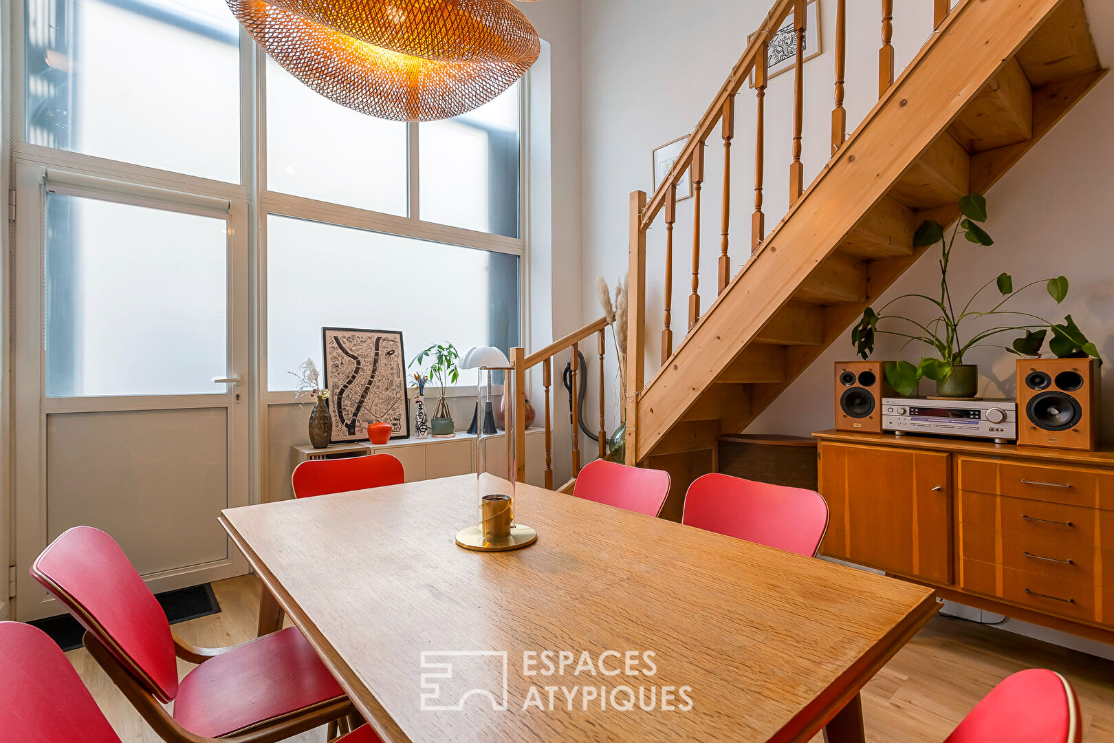 3-room loft-style apartment with terrace