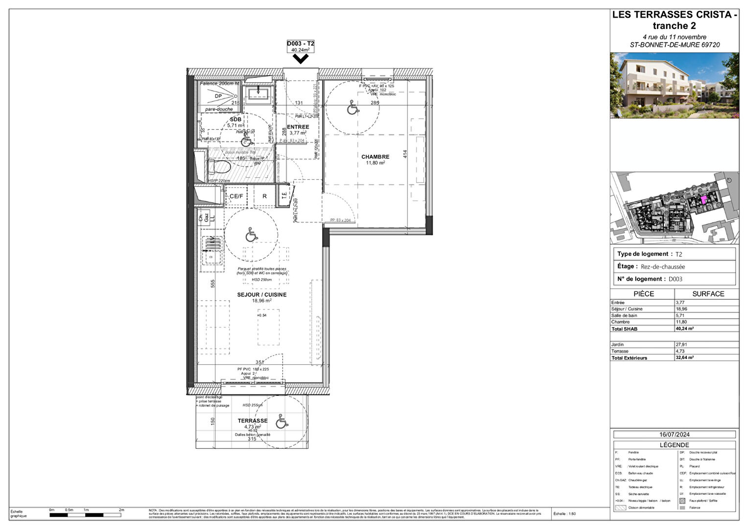Appartement contemporain avec terrasse et jardin