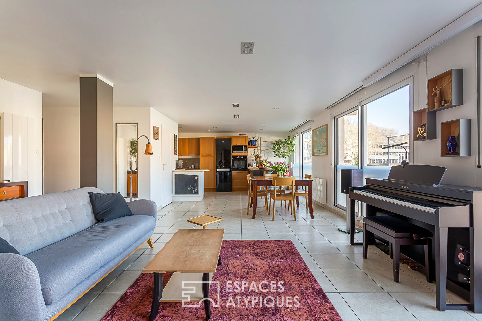 Appartement familial vue sur la saone