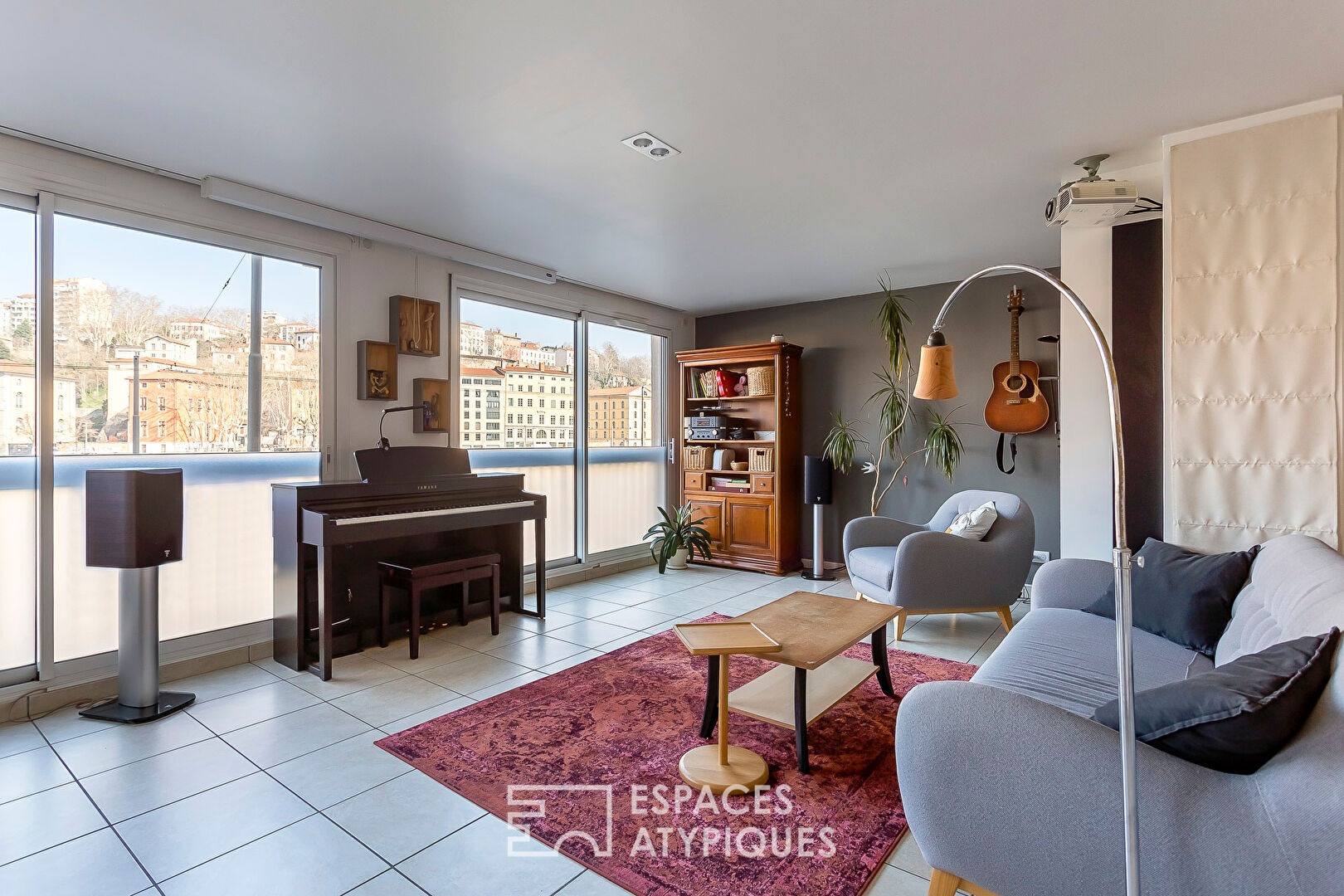 Appartement familial vue sur la saone