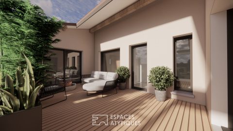 Exceptional top floor apartment