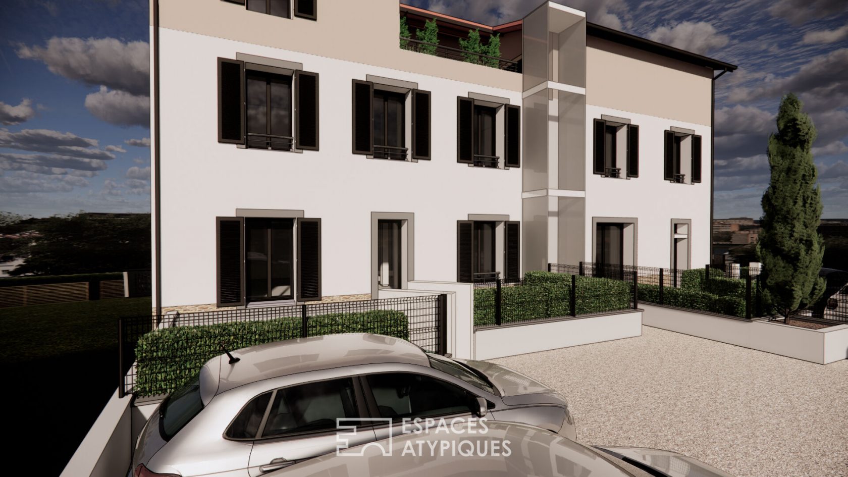 Duplex apartment in a Bourgeois house