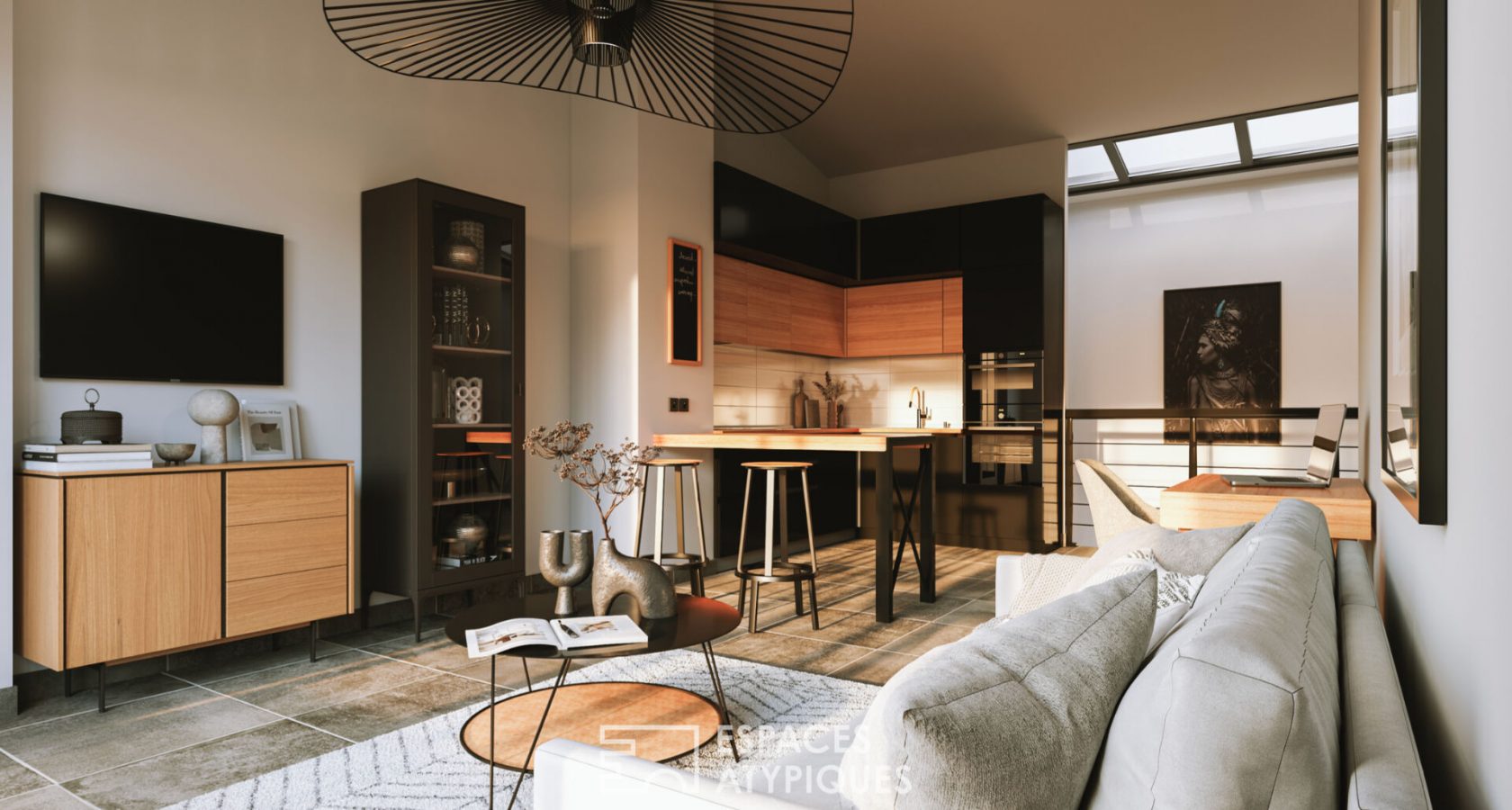 Appartement en souplex avec jardin en plein coeur de Montchat