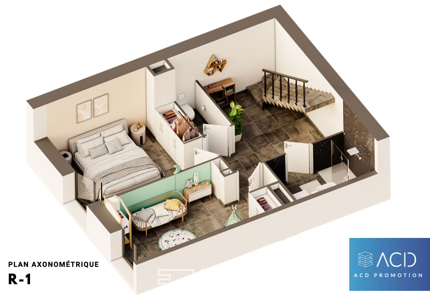 Appartement en souplex avec jardin en plein coeur de Montchat