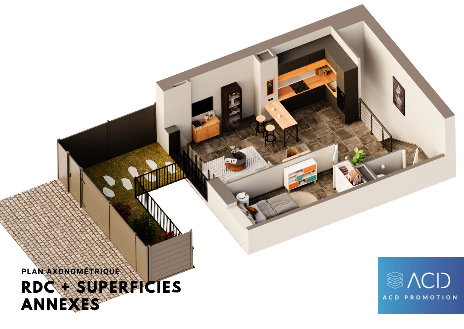 Appartement en souplex avec jardin en plein coeur de Montchat