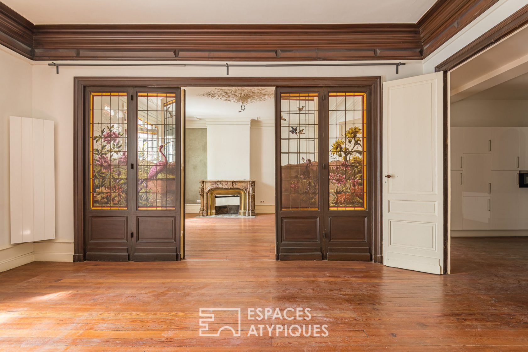 Art Nouveau style apartment with terrace in the center