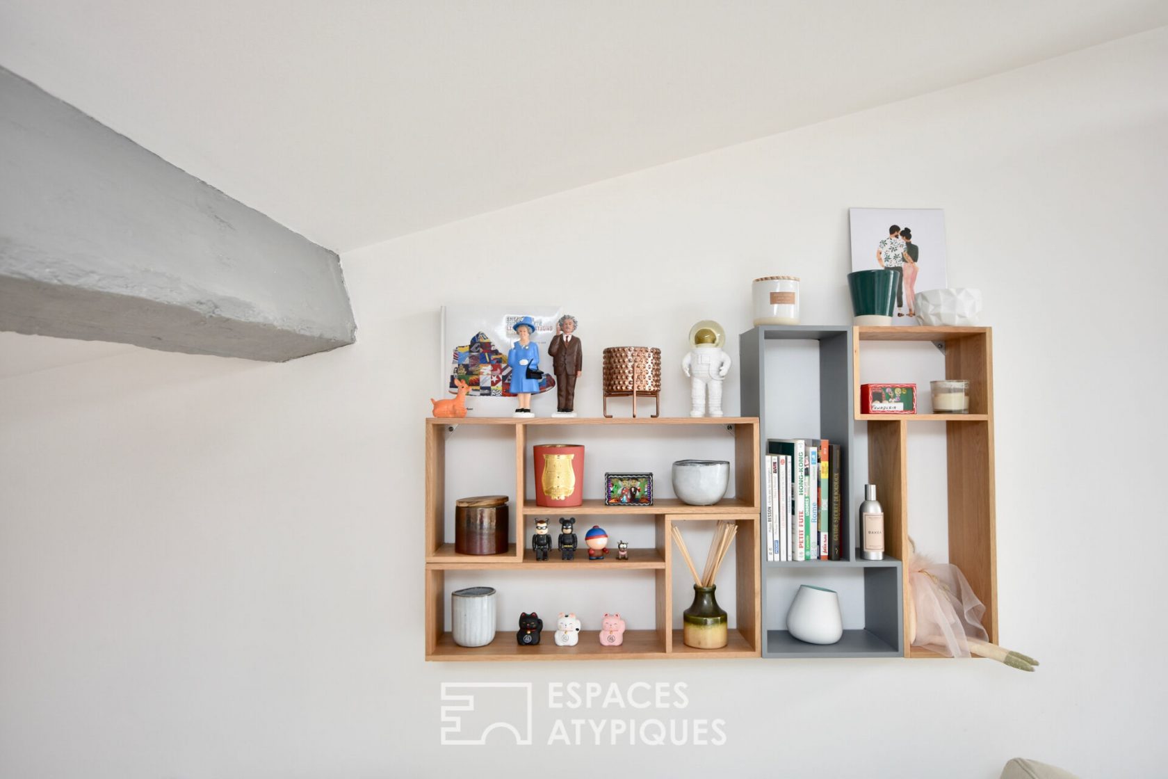 Appartement avec patio sous les toits