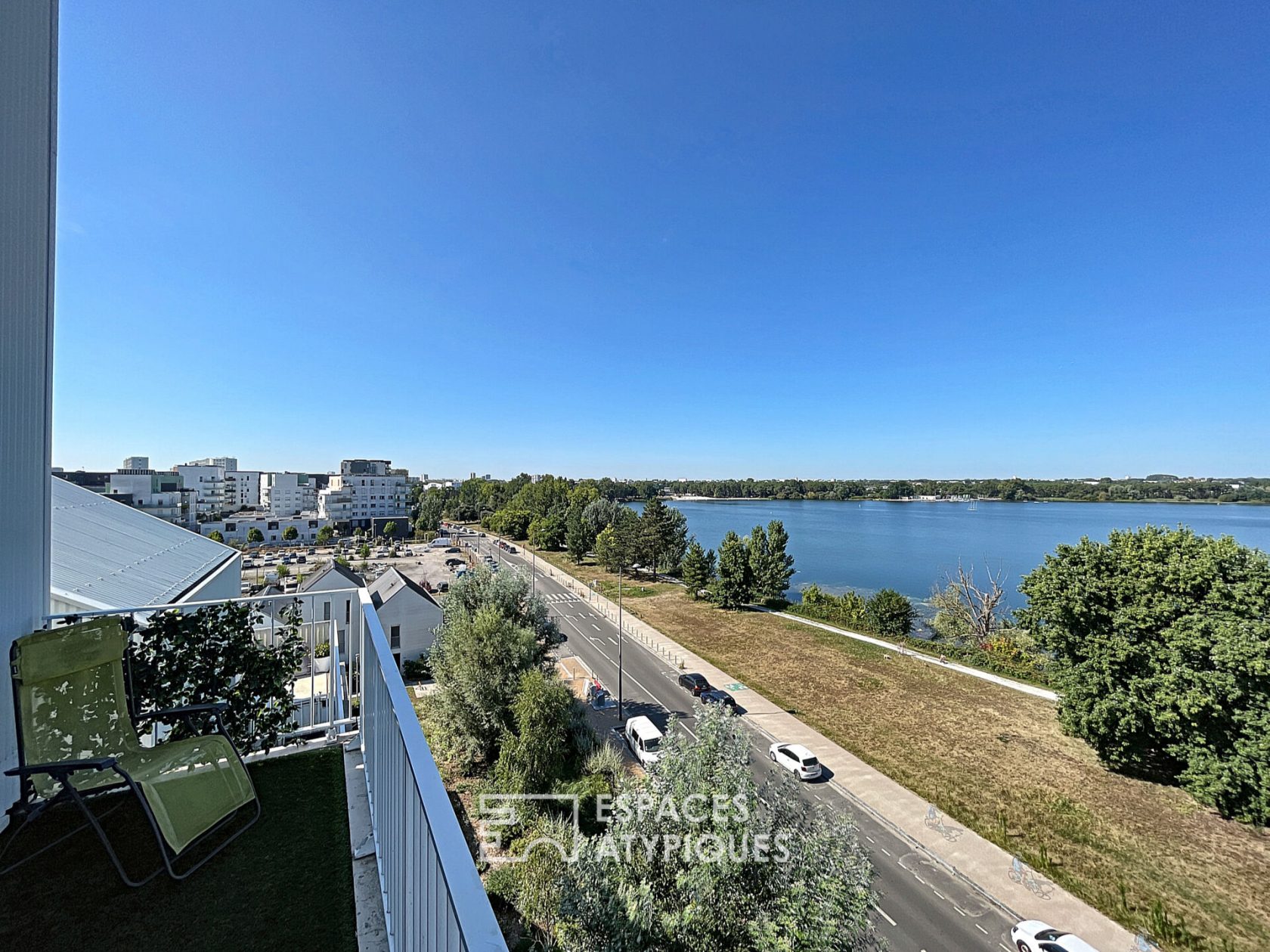 Contemporary duplex with lake view