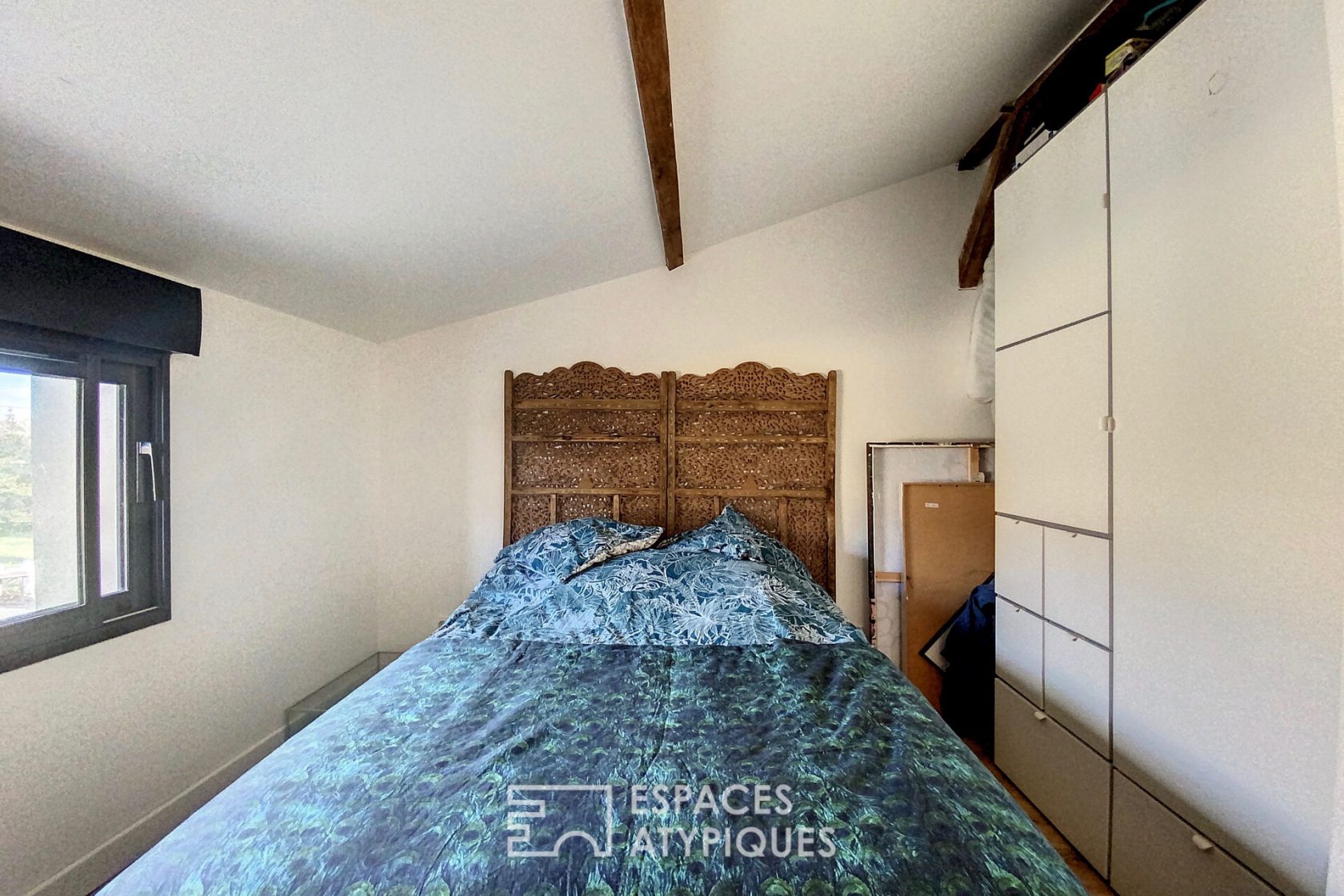 Stone house renovated loft style with garden