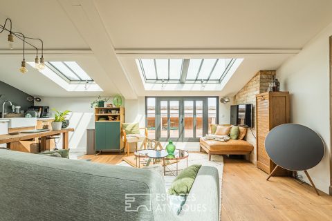The cozy attic apartment with a view