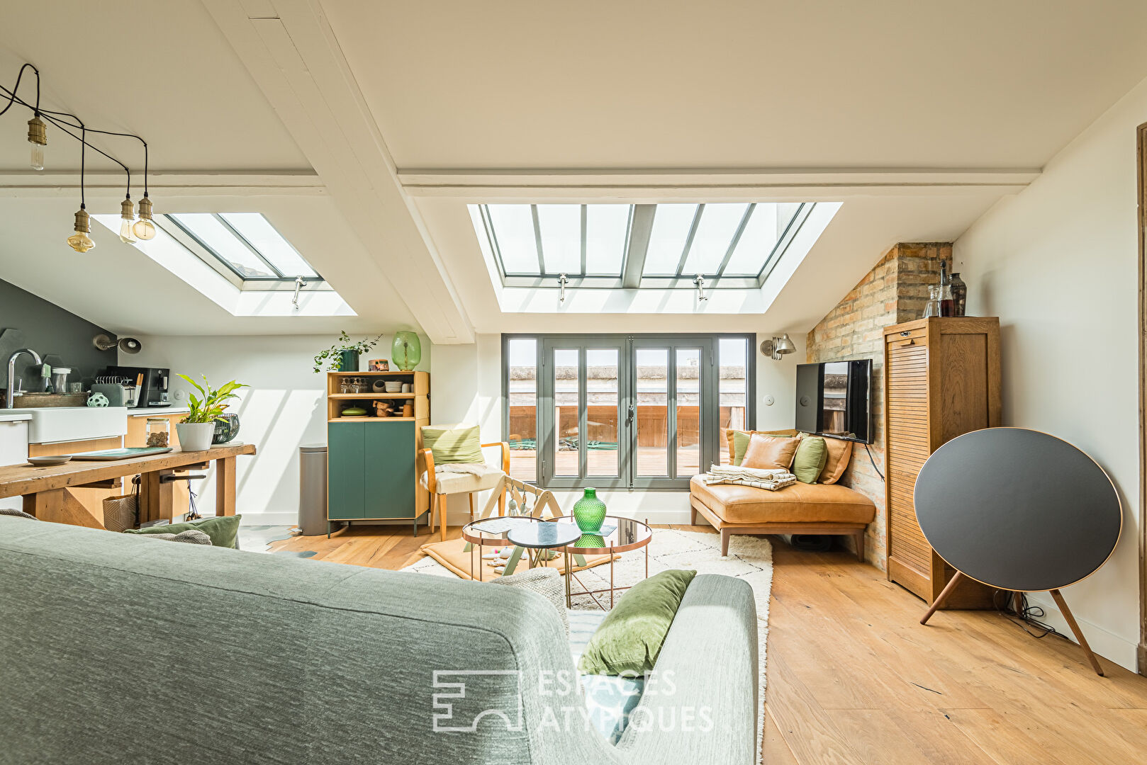 The cozy attic apartment with a view