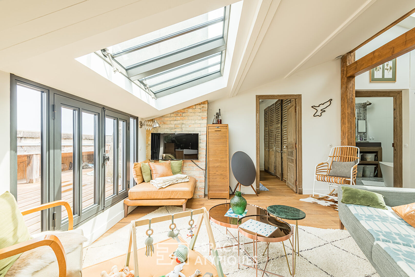 The cozy attic apartment with a view
