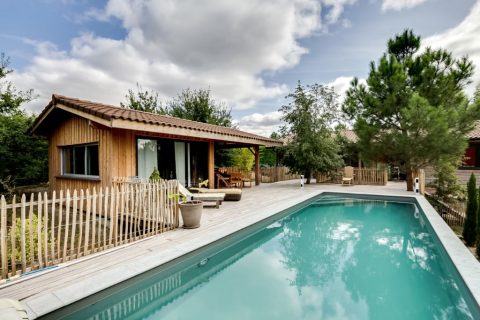 Wooden frame architect villa