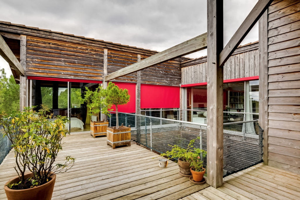 Wooden frame architect villa