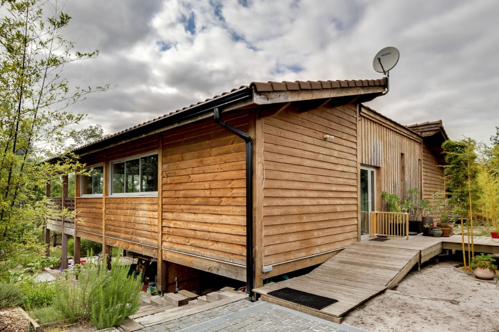 Wooden frame architect villa