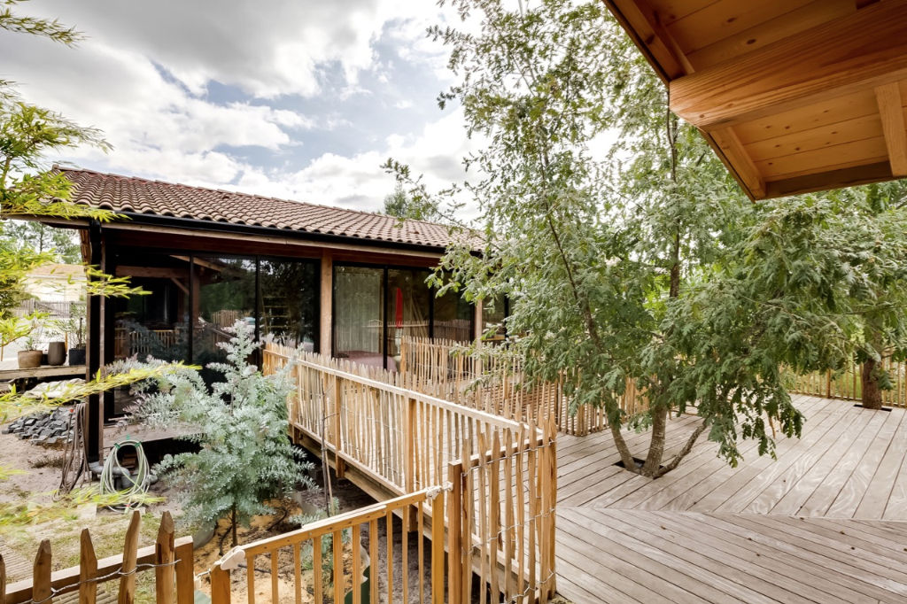 Wooden frame architect villa