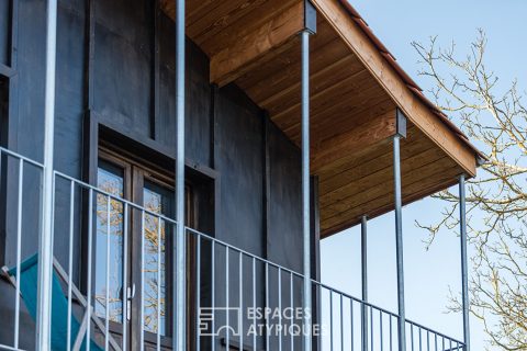 Maison neuve en bois avec vue imprenable