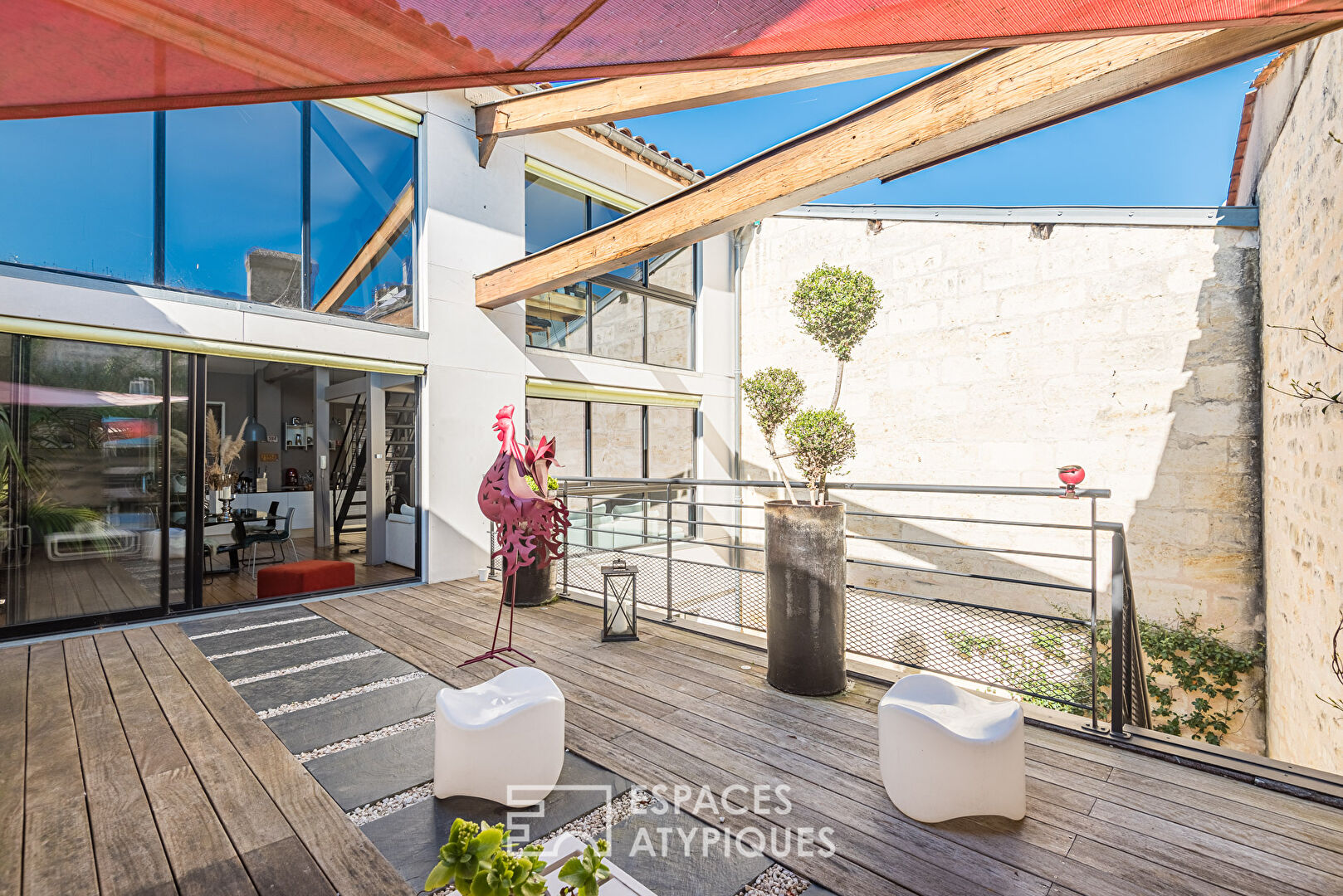 Loft avec terrasses et piscine aux Chartrons