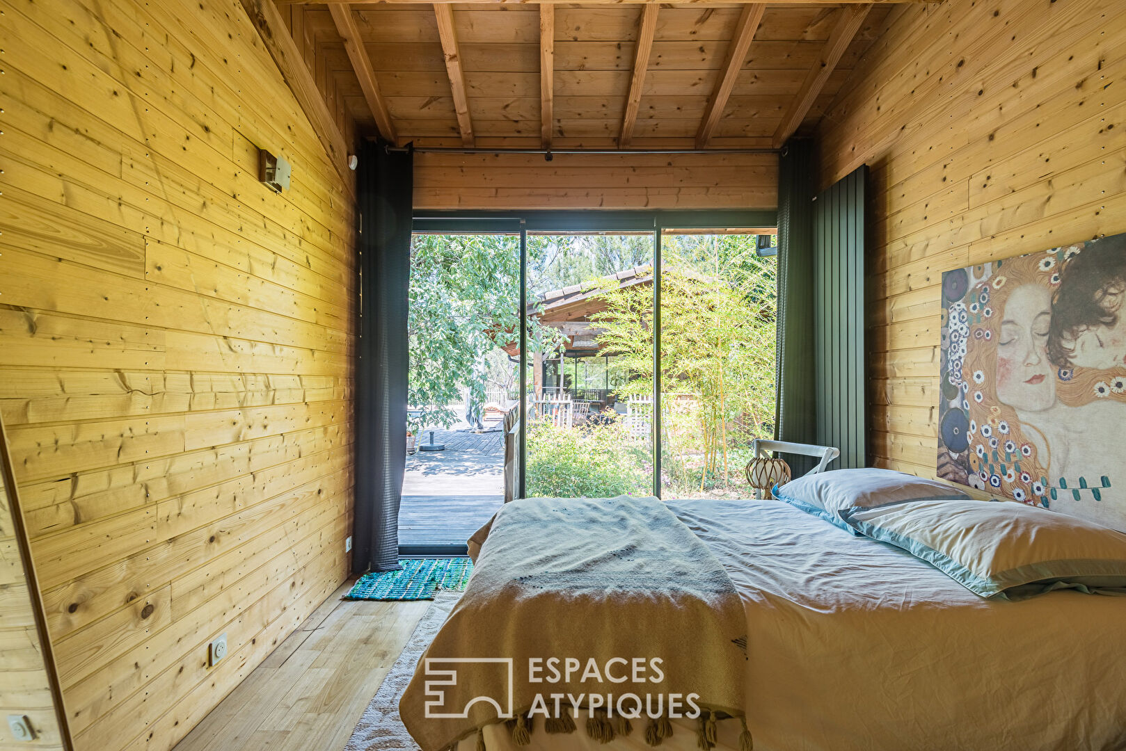 Architect’s wooden house on stilts