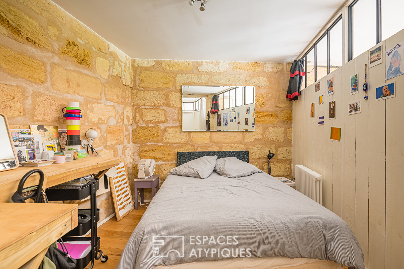 Appartement avec grand jardin et caves