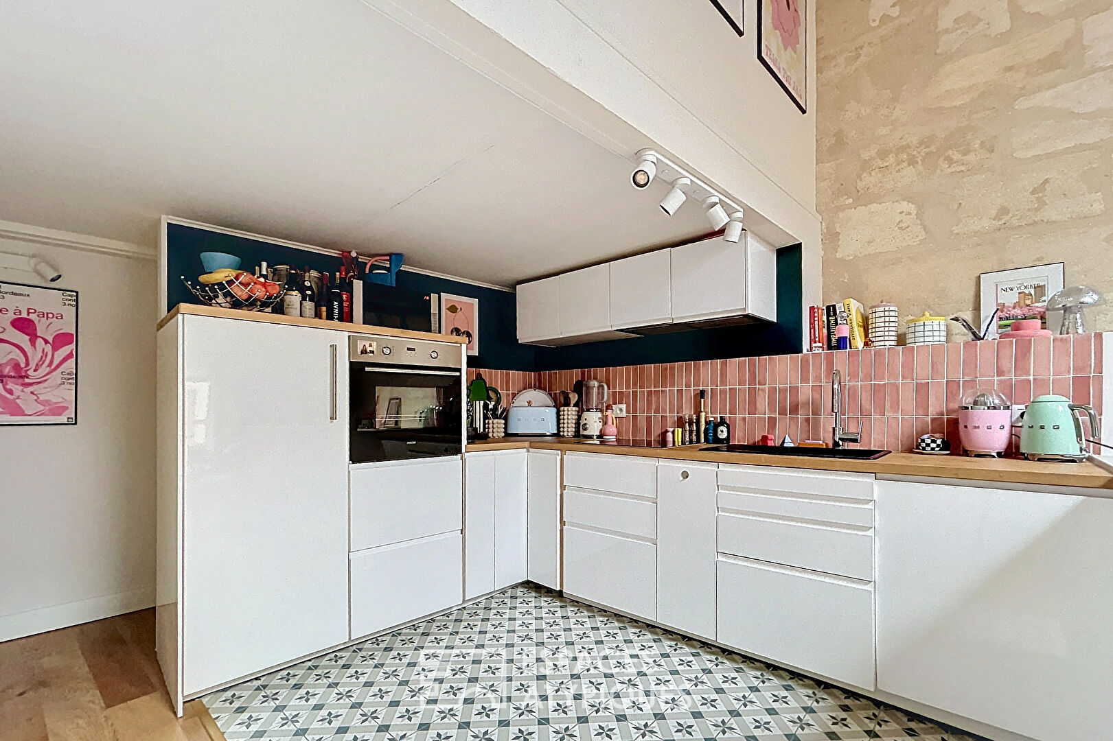 Bright renovated stone duplex