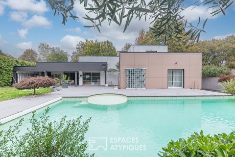L’Écrin Contemporain avec jardin et piscine à Saint-Aubin-de-Médoc