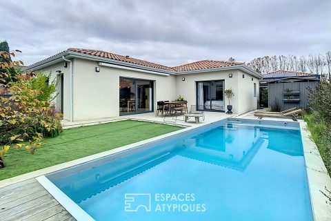 Charmante maison neuve avec jardin et piscine à Bruges Le Tasta